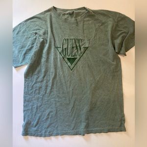 Vintage Guess Jeans green embroidered medium shirt